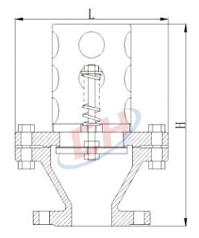 真空负压安全阀结构图